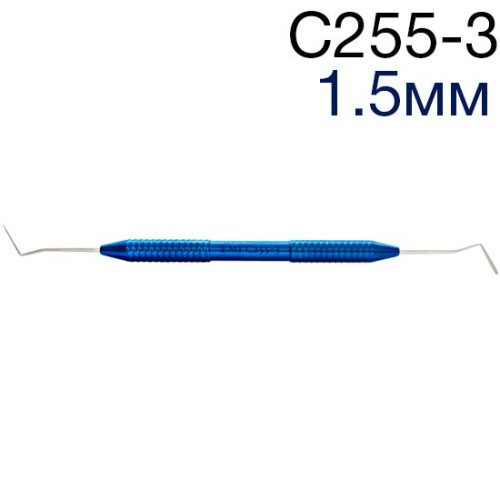 Гладилка С255-3 (шир.1,5мм) дистально-медиальная каплевидная с изгибом 60', ЭМИ